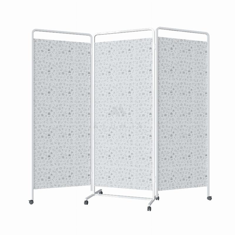 Медична ширма ШС 1.03, ТОВ Алюмікс ТМК, трьохсекійна, на колесах.